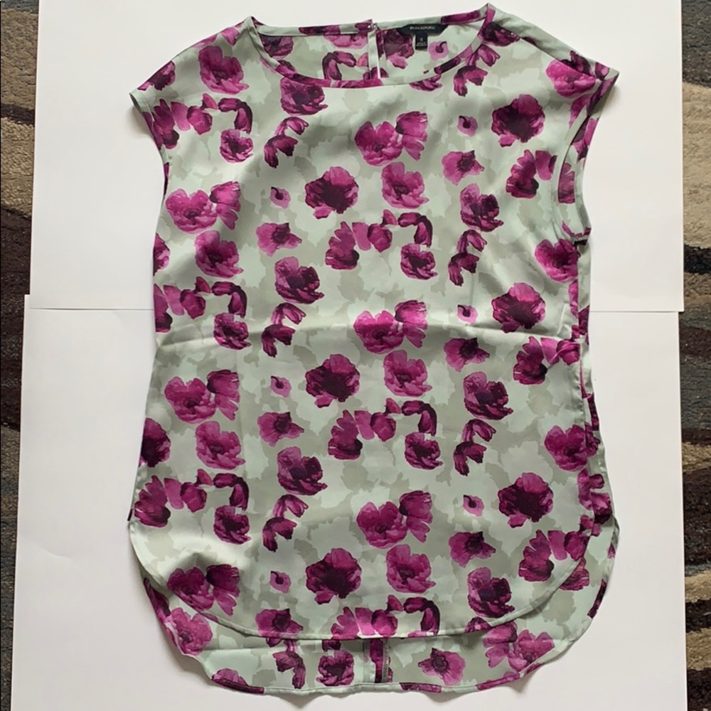 Purple Poppy Banana Republic Blouse